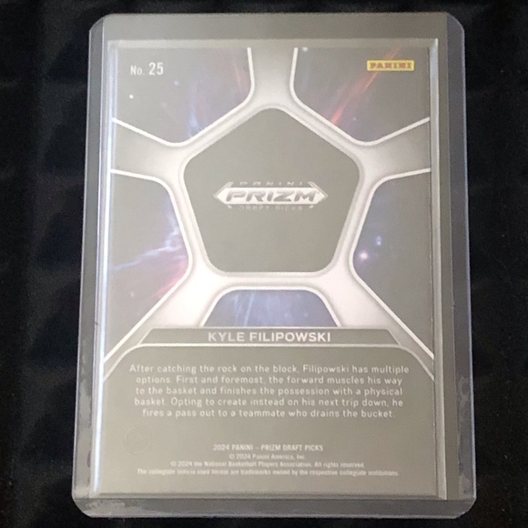 Kyle Filipowski 2024 Panini Prizm Draft Deep Space Rookie Card - Picture 2 of 2